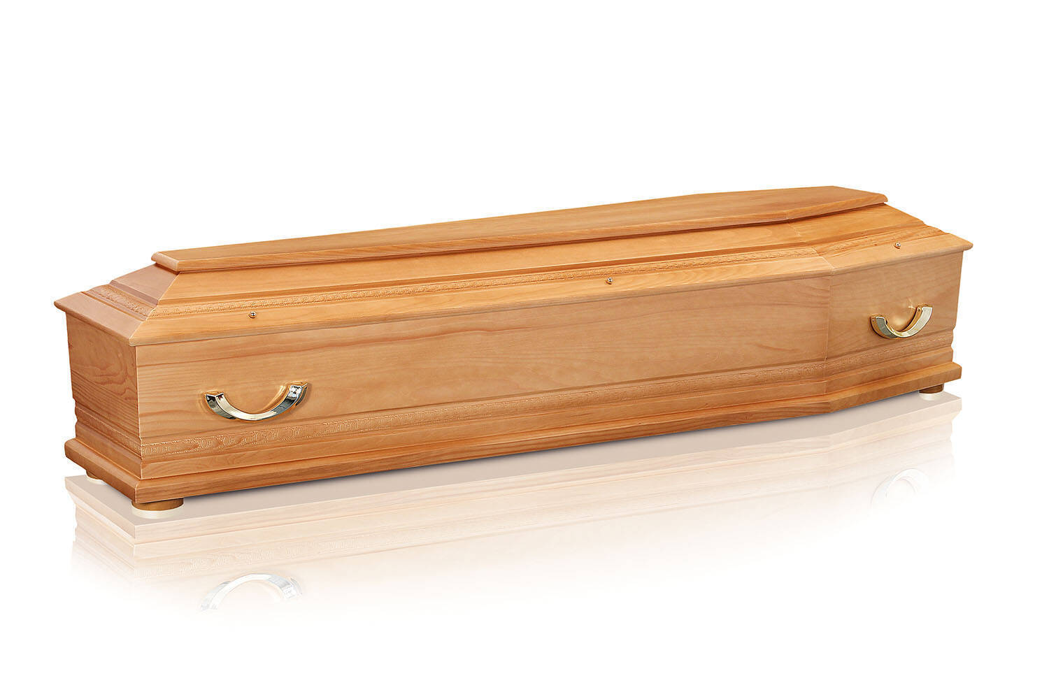 Cercueil sapin massif tombeau (enterrement)