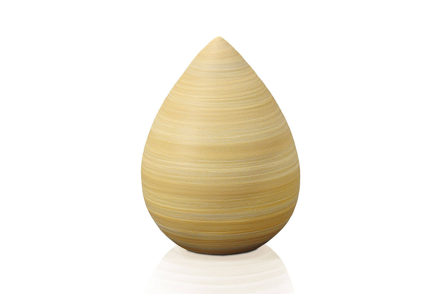 Urne en terre cuite jaune