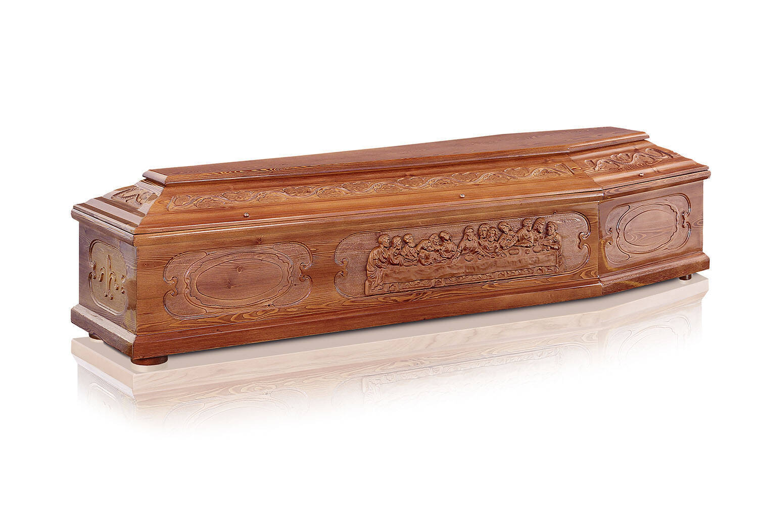 Cercueil mélèze massif (pour exportation)