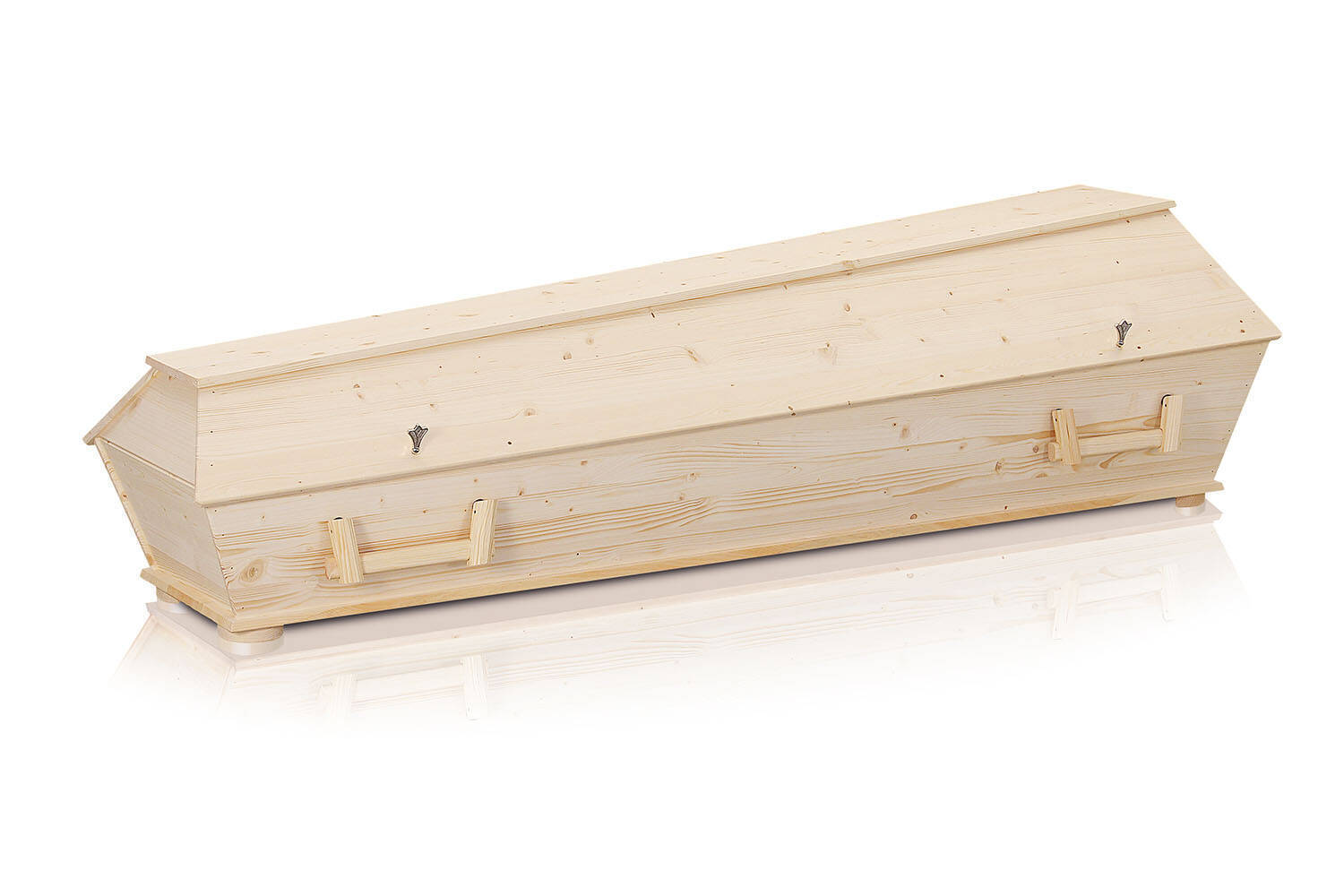 Cercueil sapin massif avec poignées(enterrement)